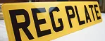 Standard registration number plate